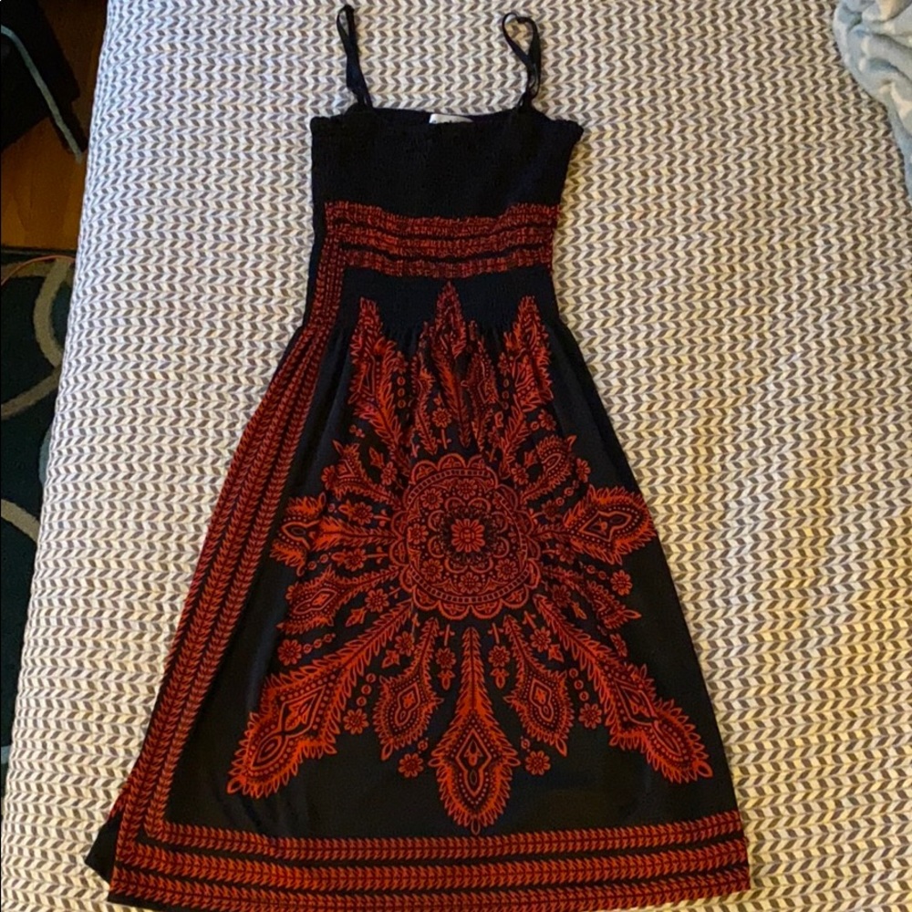 Neelam Spaghetti Strap Shirred Cami Dress